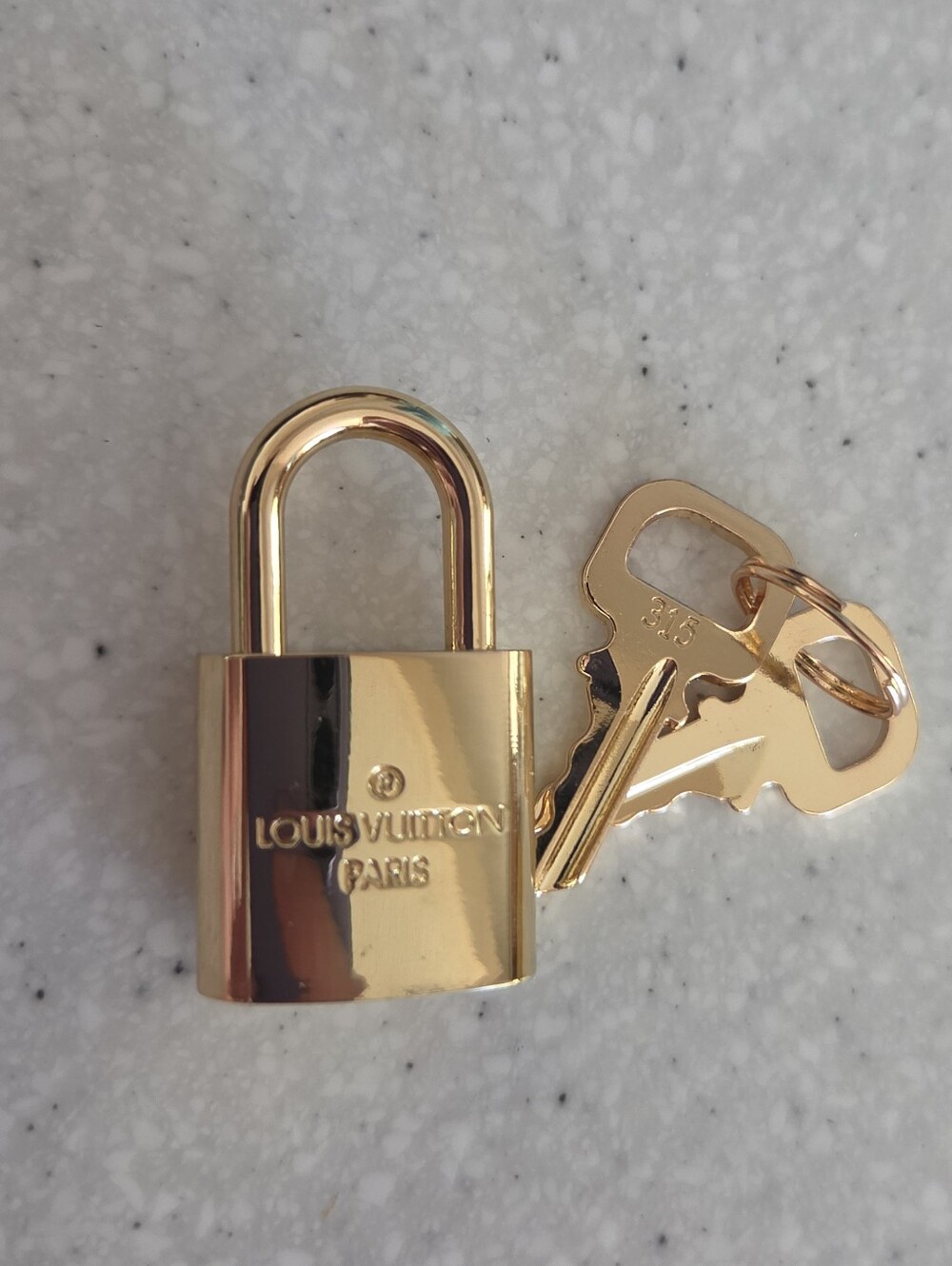 Monogram Padlock with Keys Bag Charm - Picture 2 of 5
